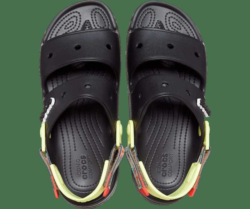 Crocs all terrain graphic strap sandal босоножки черные крокс.