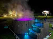 Mobilna balia jacuzzi z hydromasażem bania spa ogrodowe mobilnespa