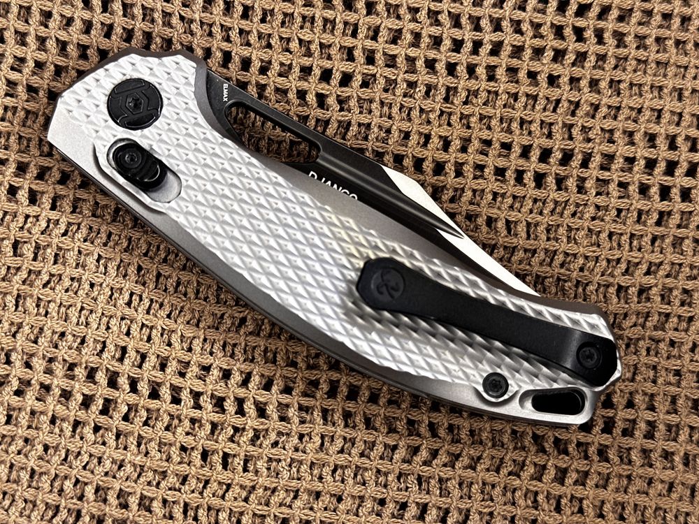Ніж KUNWU Knives Django X707T-3  Titanium клинок Elmax з DLC