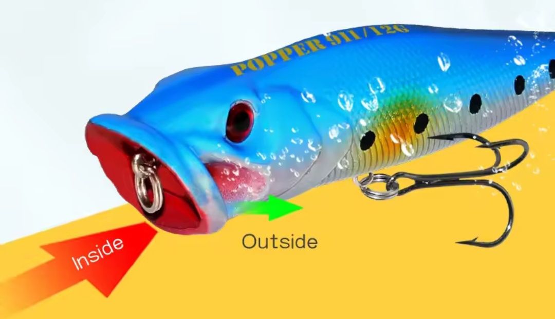 Przynęta Popper Flopper Wobler 12,5g - zielony