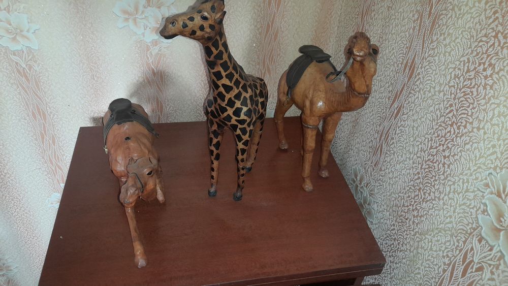 Животные фигуры из попье-маше