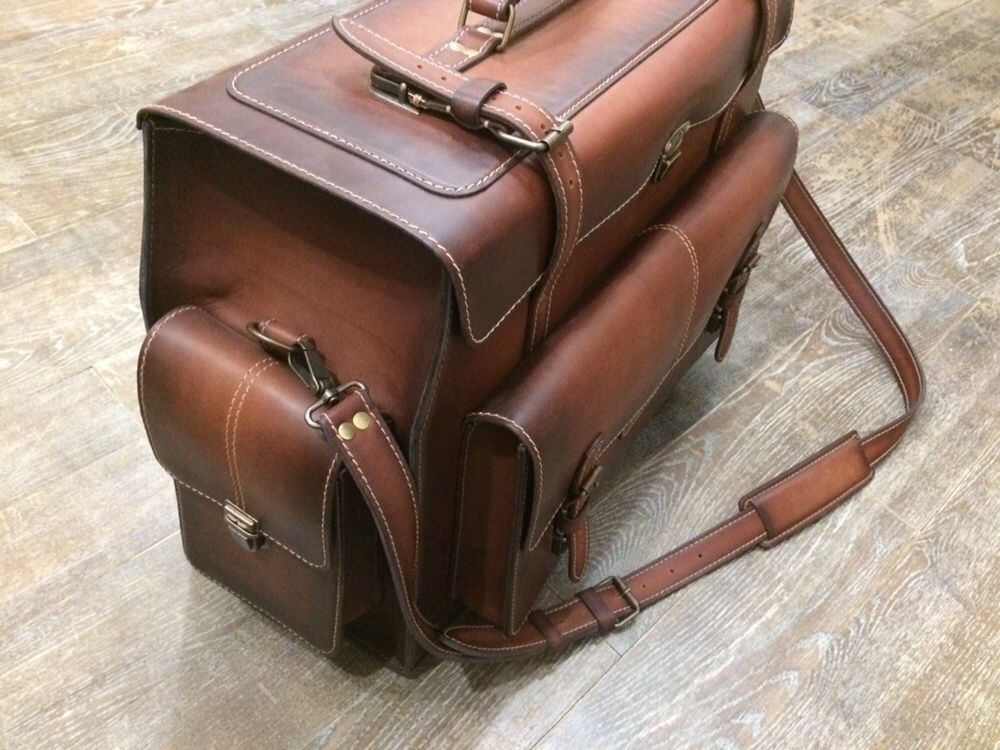 Спортивная, дорожная сумка, рюкзак ручной работы из натуральной кожи