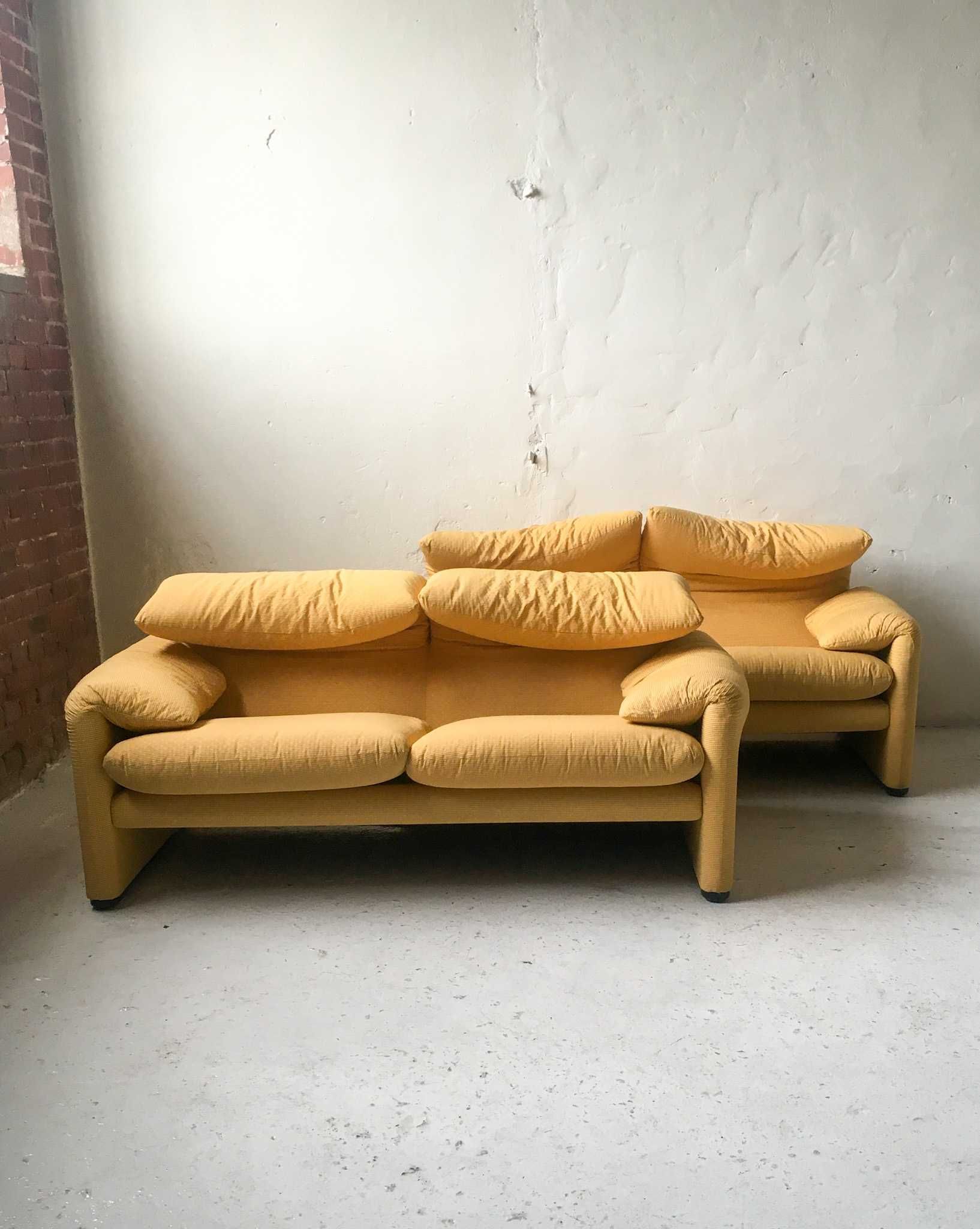 Cassina włoskie sofy Maralunga Vico Magistretti lata 70 vintage #5