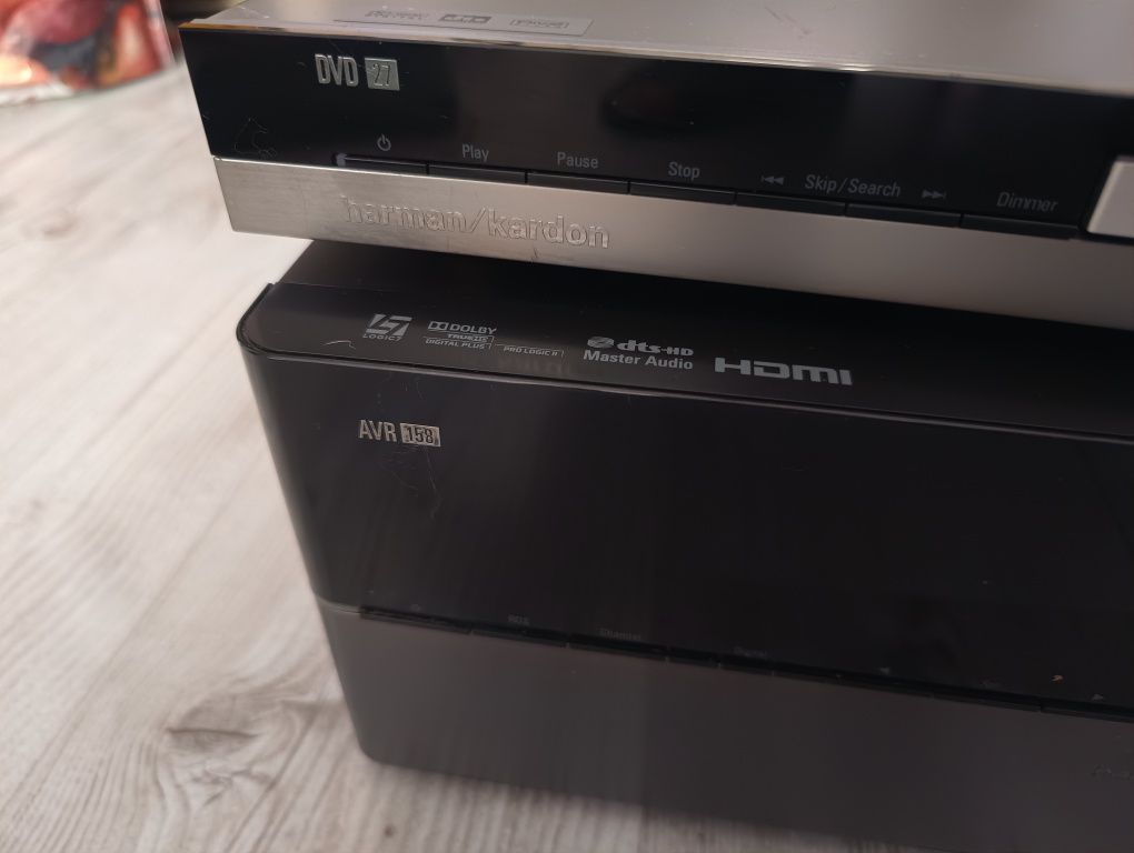 Harman Kardon AVR 158 plus głośniki hkts210 plus dvd komplet !