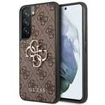 Etui Guess 4G Big Metal Logo na Samsung Galaxy S22 - brązowe