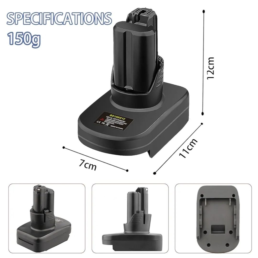 BS18BS12 adapter do systemu Bosch Professional 18 V akumulator GBA