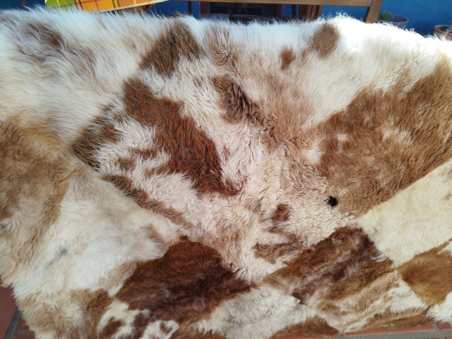 Colcha em pelo de animal
