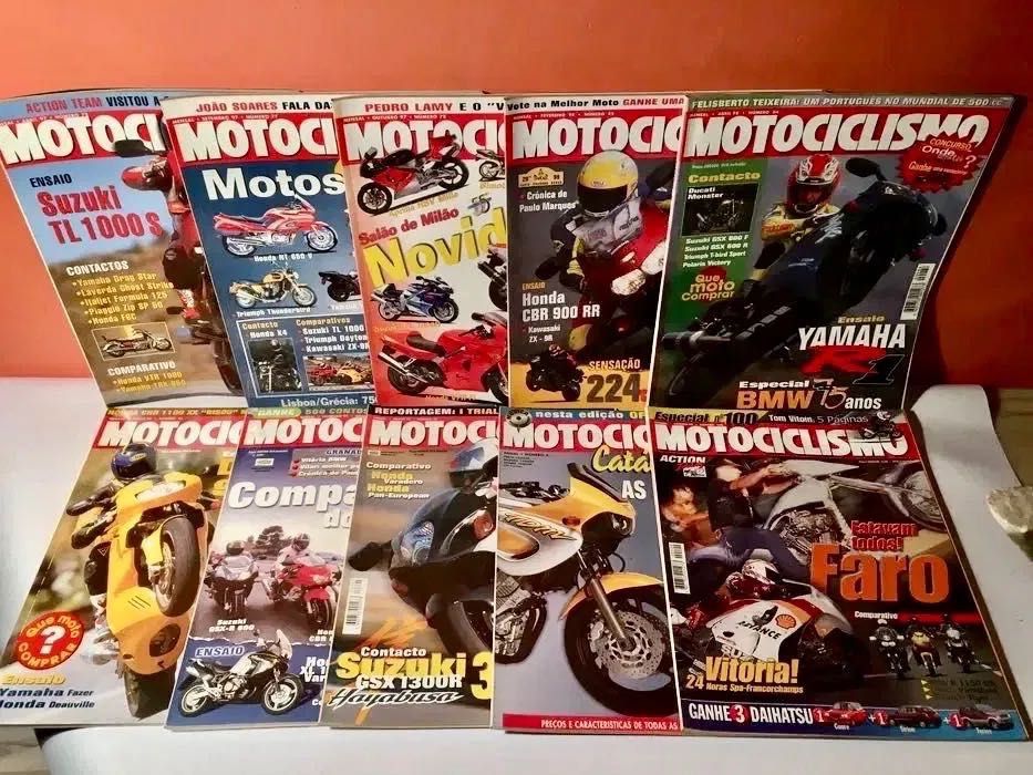 MOTOCICLISMO - 50 revistas + 3 catálogos + 1 de acessórios