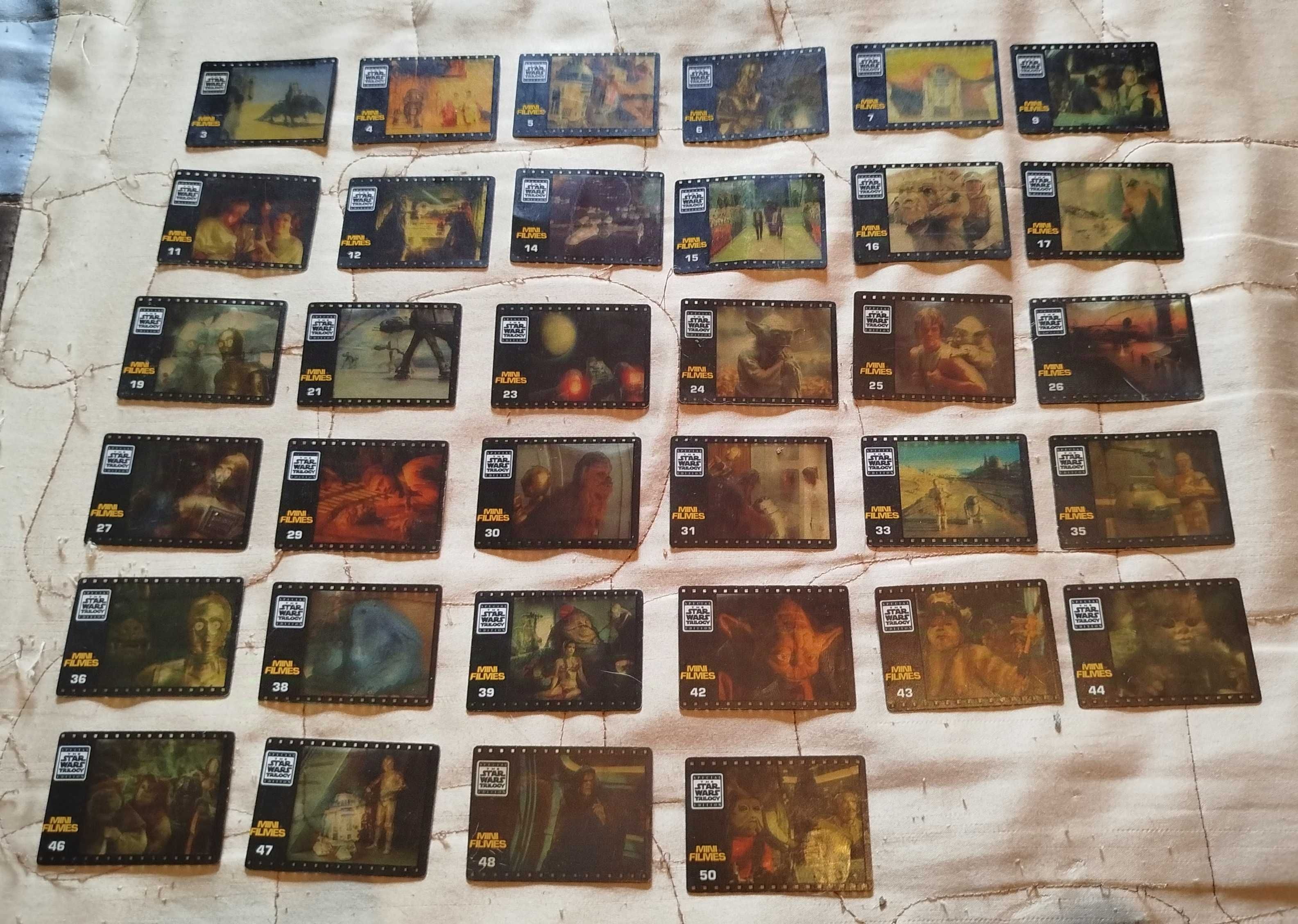 Mini Filmes / Slides da Caderneta de Coleção STAR WARS Matutano 1996
