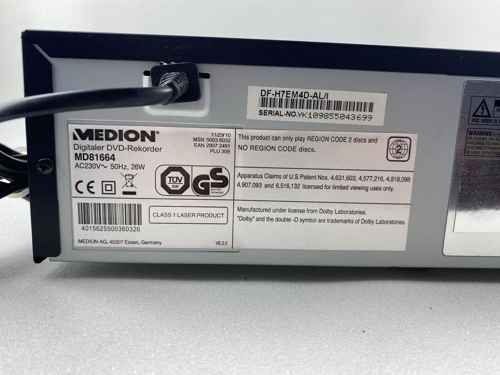 Medion MD 81664 magnetowid nagrywarka