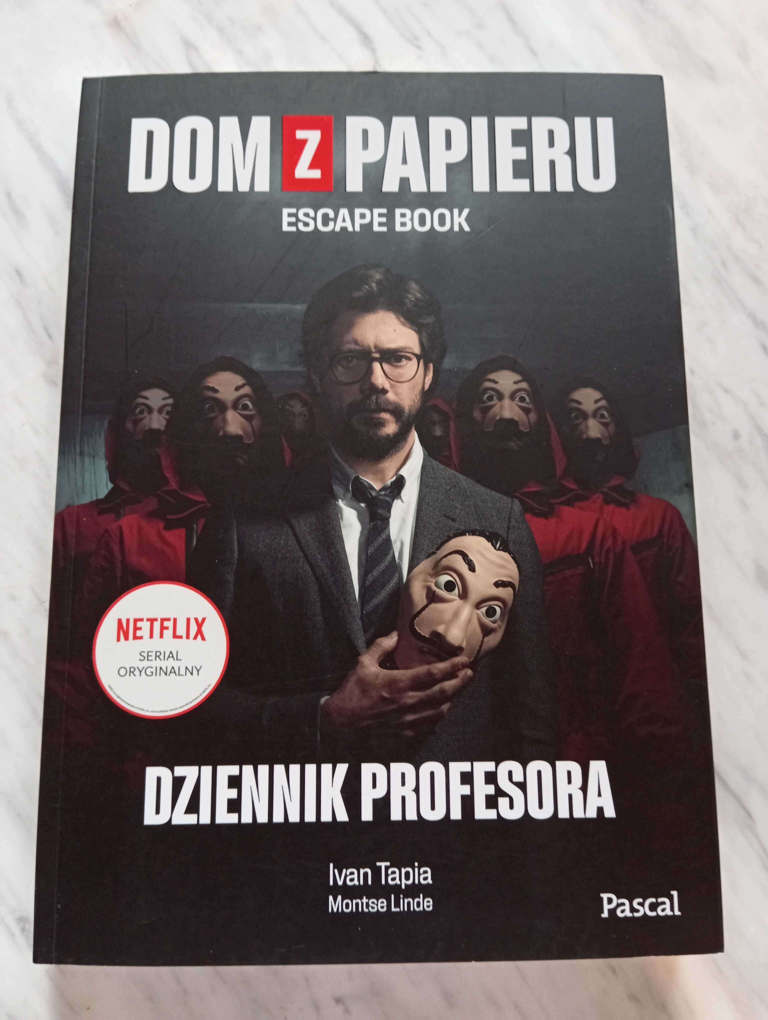 Dom z papieru Escape book Dziennik Profesora I. Tapia M. Linde