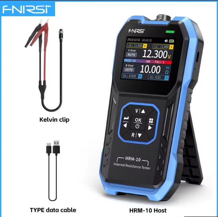 FNIRSI HRM-10 Тестер внутреннего сопротивления аккумулятора