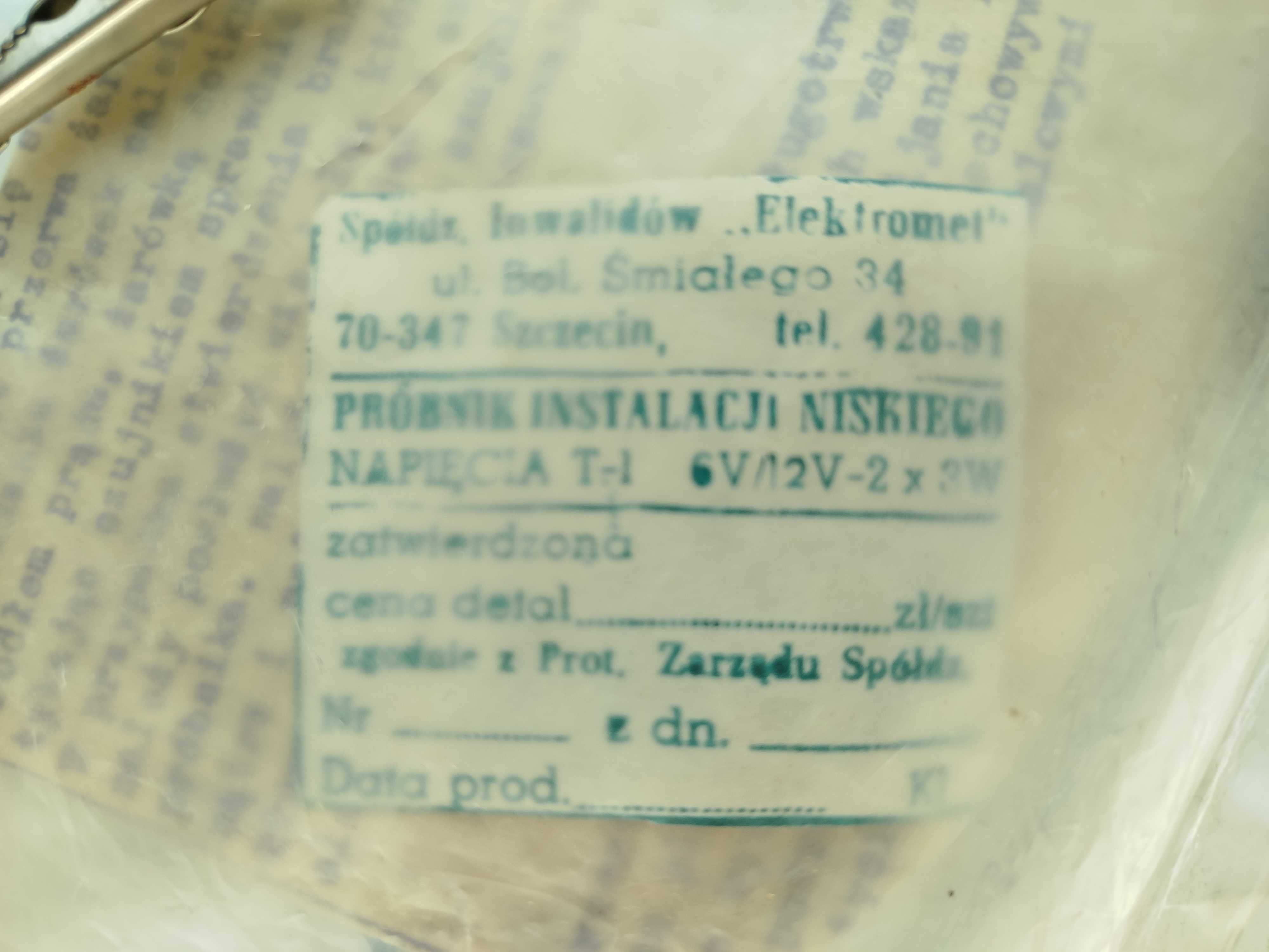 Próbnik Instalacji niskiego napięcia PRL dla konesera SI Elektromet