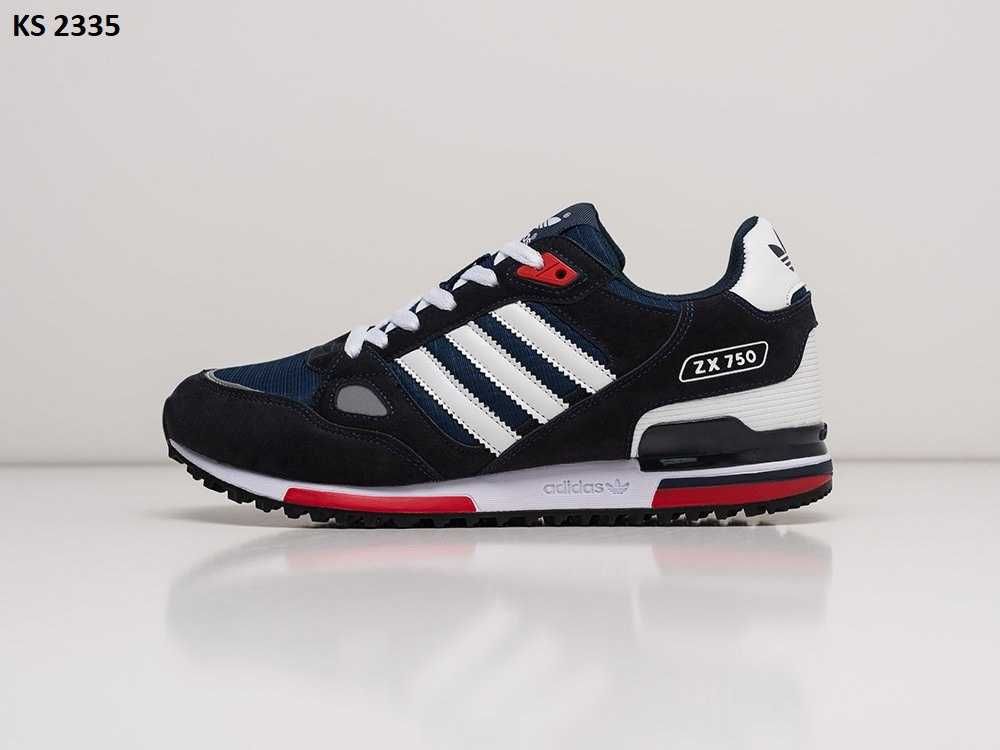 Чоловічі кросівки Adidas ZX 750 синій  KS 2335 ТОПЧИК