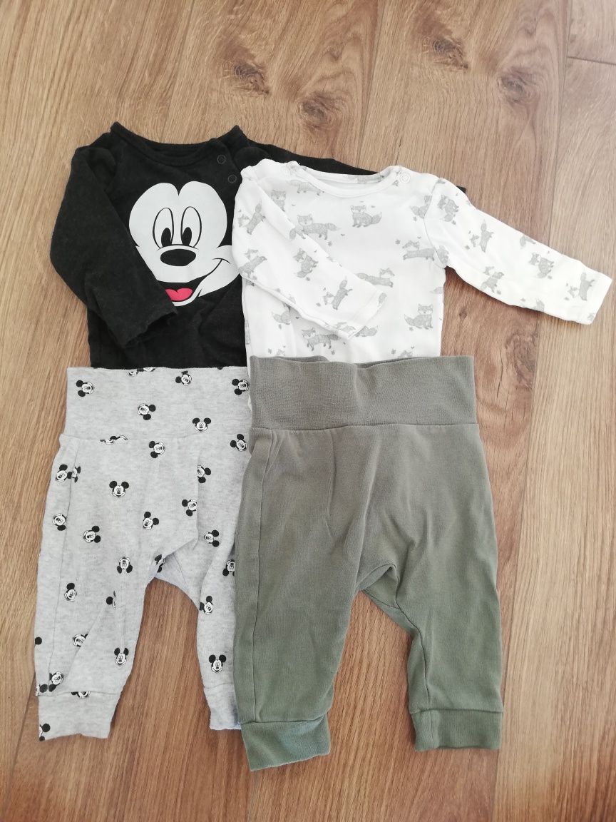 2x komplet niemowlęcy H&M rozm. 62