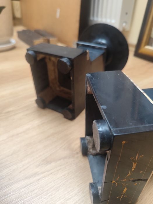 Świeczniki Marmur Czarny Stylowa Ozdoba