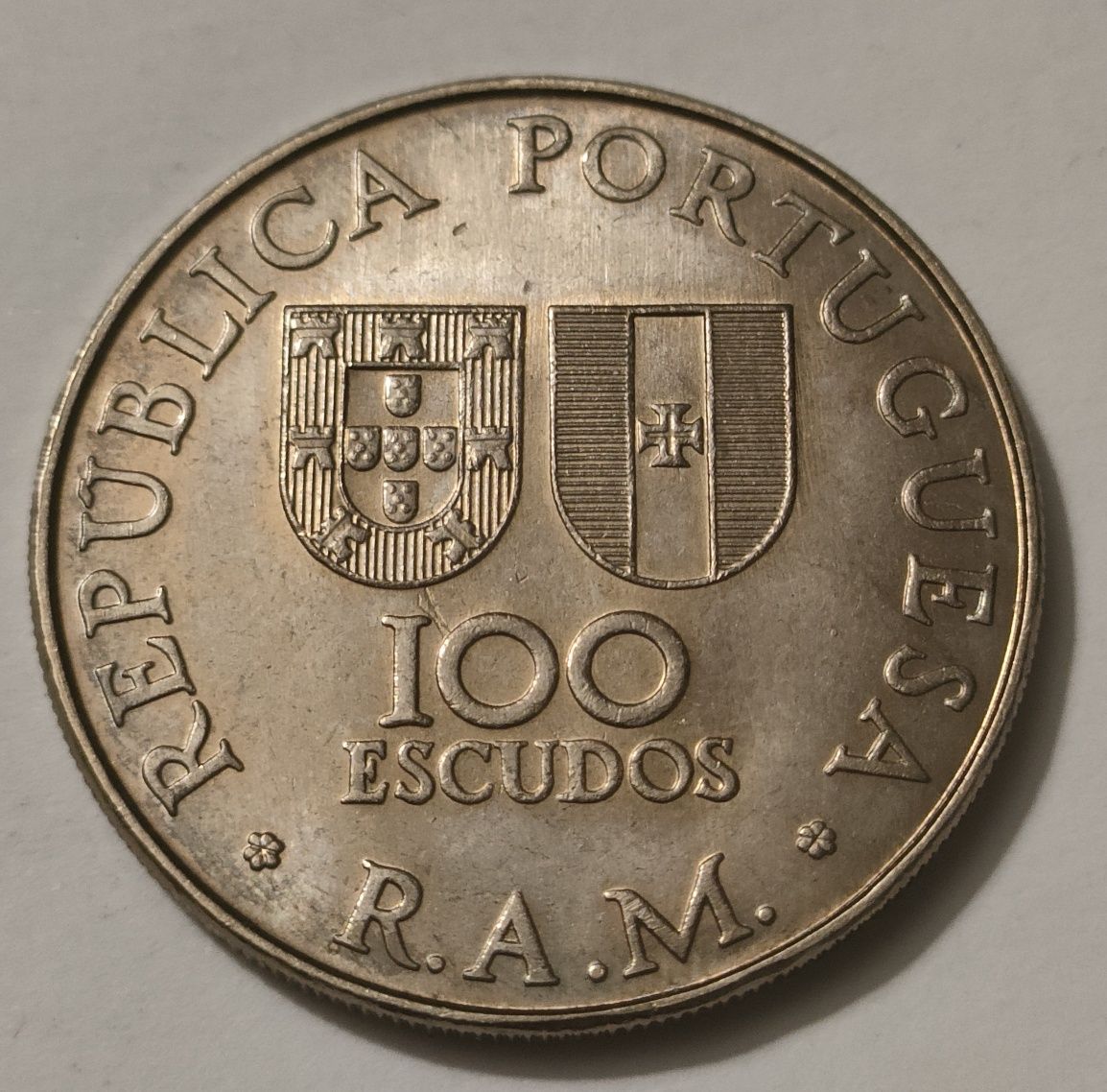 Moeda 100 Escudos Região Autónoma da Madeira 1981