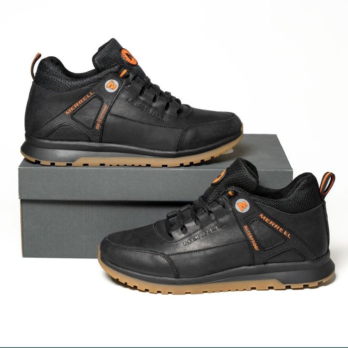 Чоловічі Зимові Кросівки з Натуральної Шкіри Мерел Merrell Moc