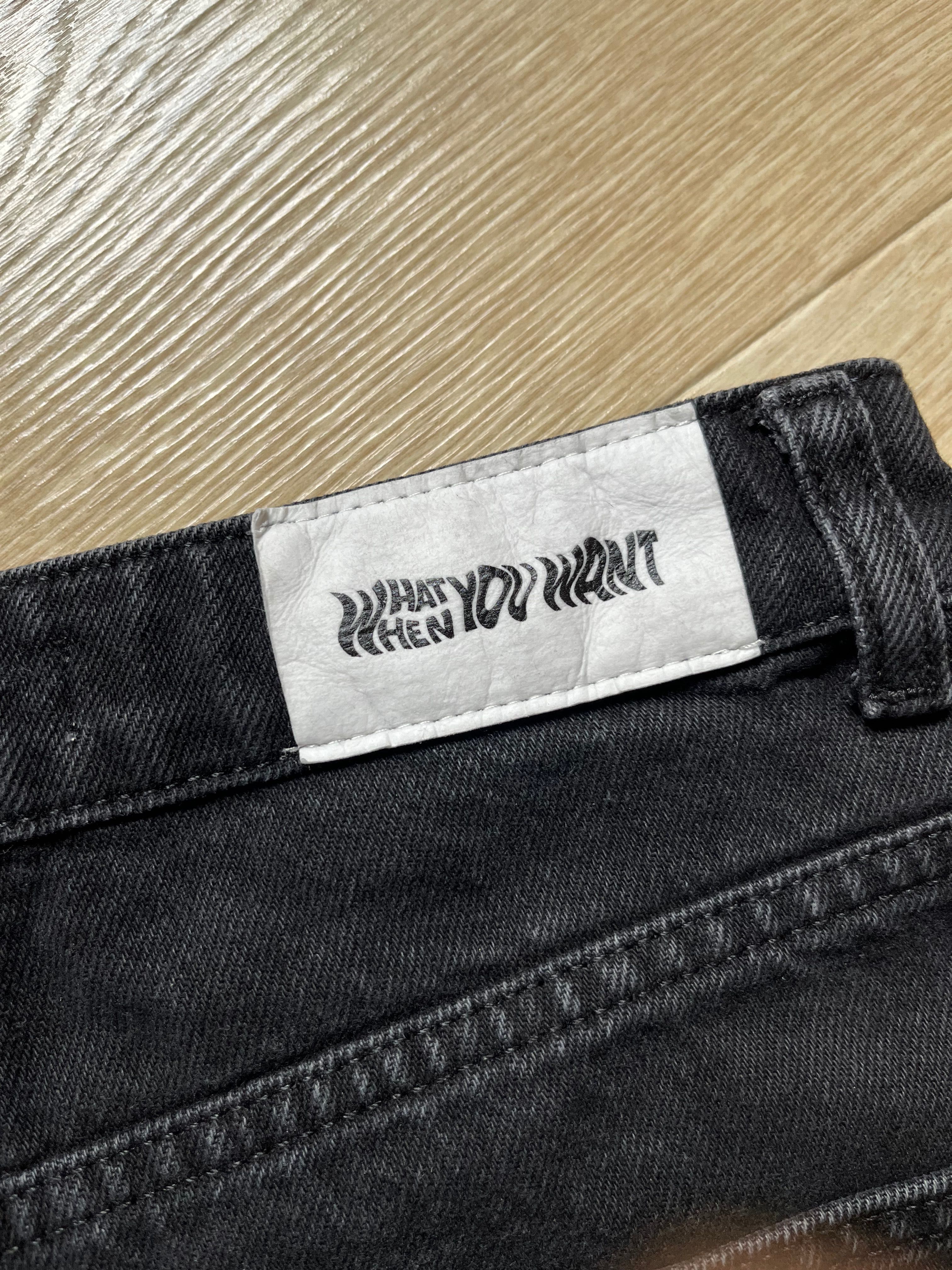Jak nowe dżinsy denim Na-kd r. 34 XS wysoki stan proste nogawki