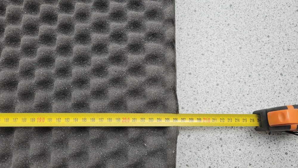 Pianka akustyczna - profesjonalne panele wygłuszające 200x120x4,5cm