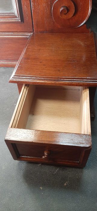 Lustro secesyjne ruchome nadstawka toaletka z szufladkami antyki