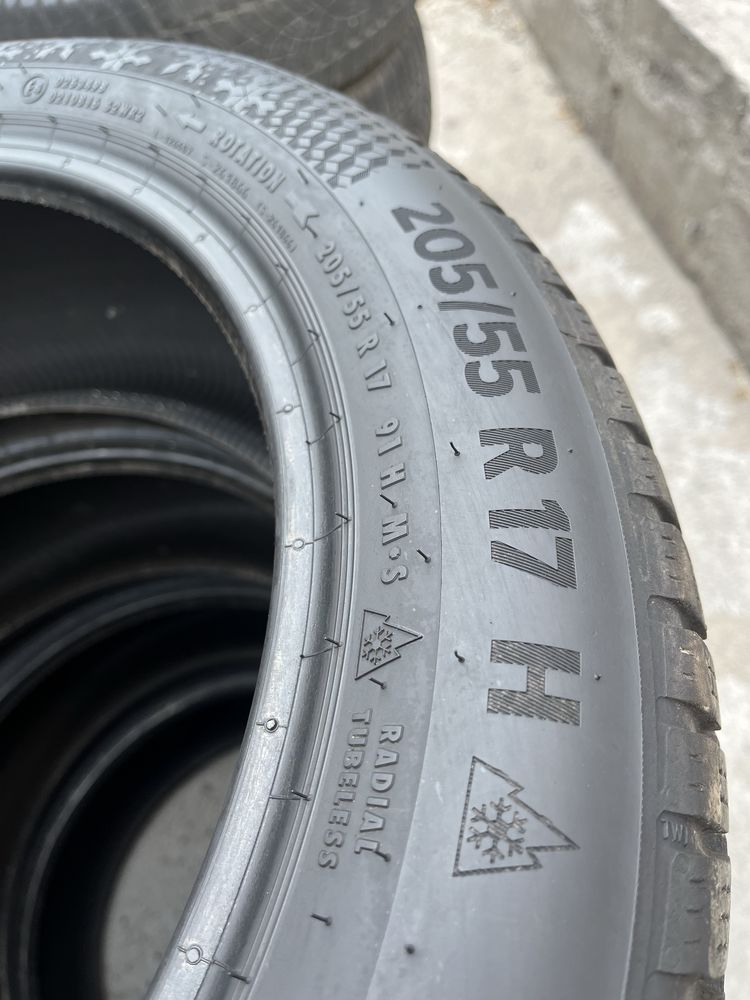 Шини 205/55 R17 Continental WinterContact TS 870P резина бу зима