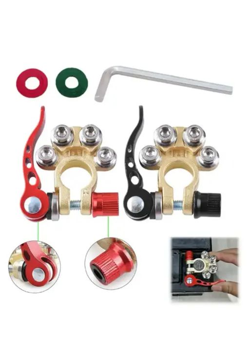 Клеммы  на аккумуляторы, быстросъёмные.