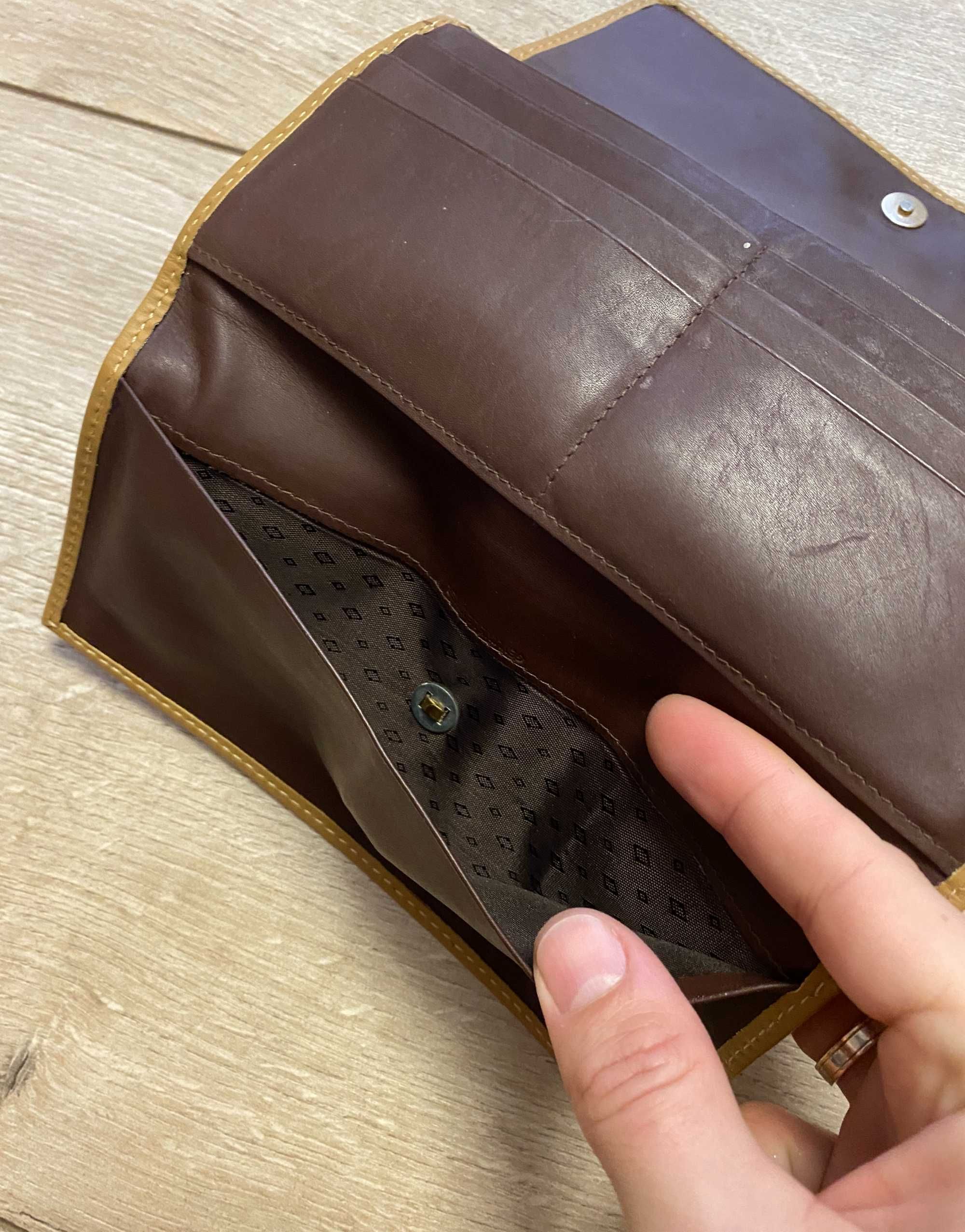 Редкий винтажный Кошелек Coach Bleecker Camel Combination Wallet
