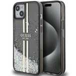 Etui Guess Liquid Glitter Gold Stripes na iPhone 15 Plus / 14 Plus - c