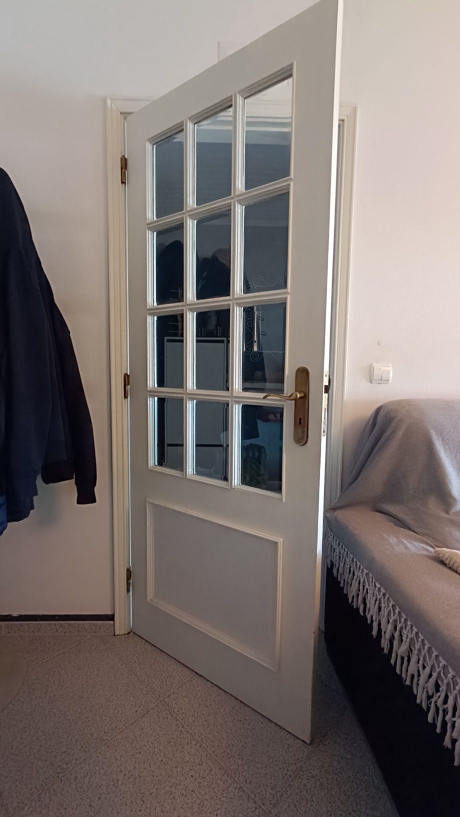 Porta Madeira com vidro