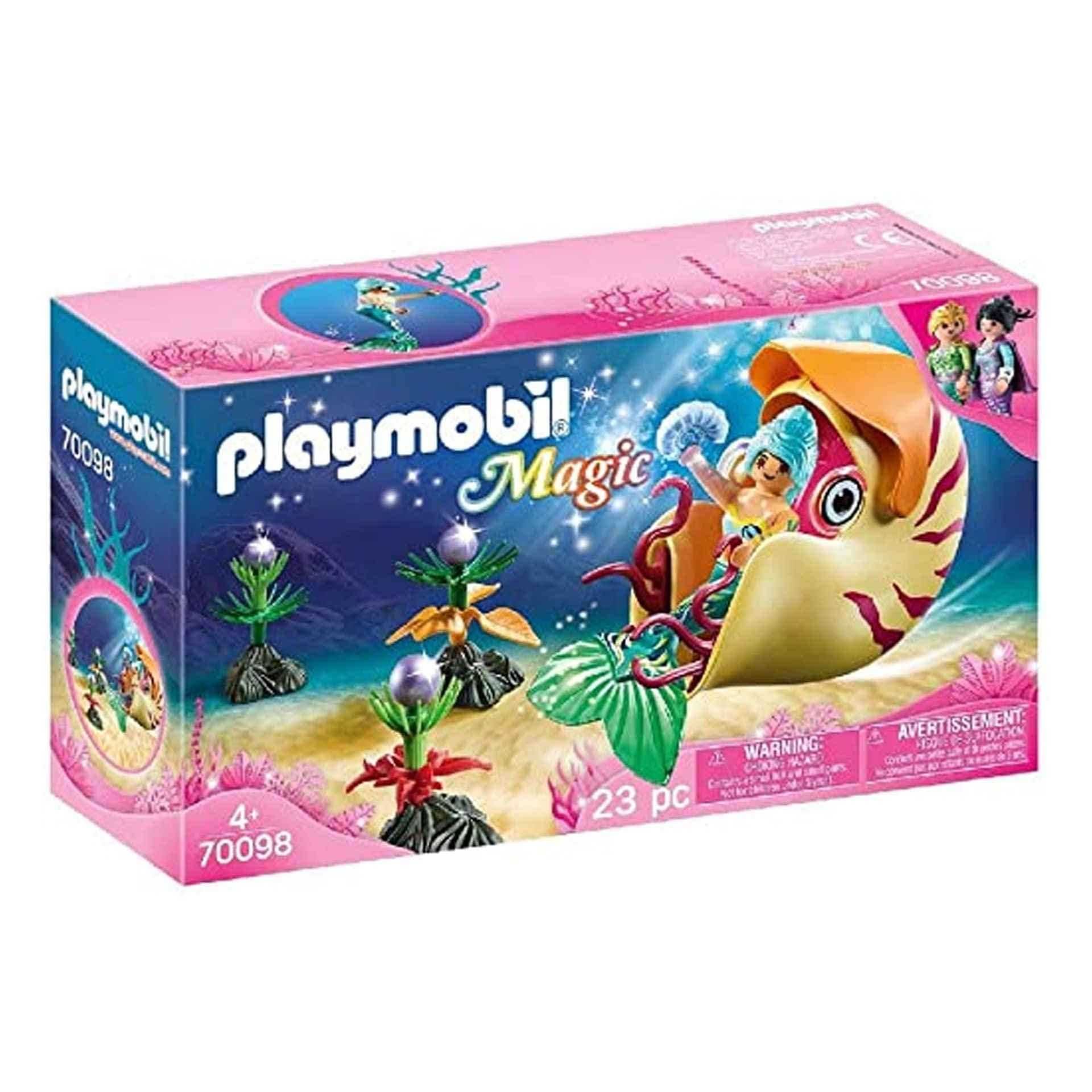 PLAYMOBIL Magic 70098 Syrenka w gondoli ze ślimaka