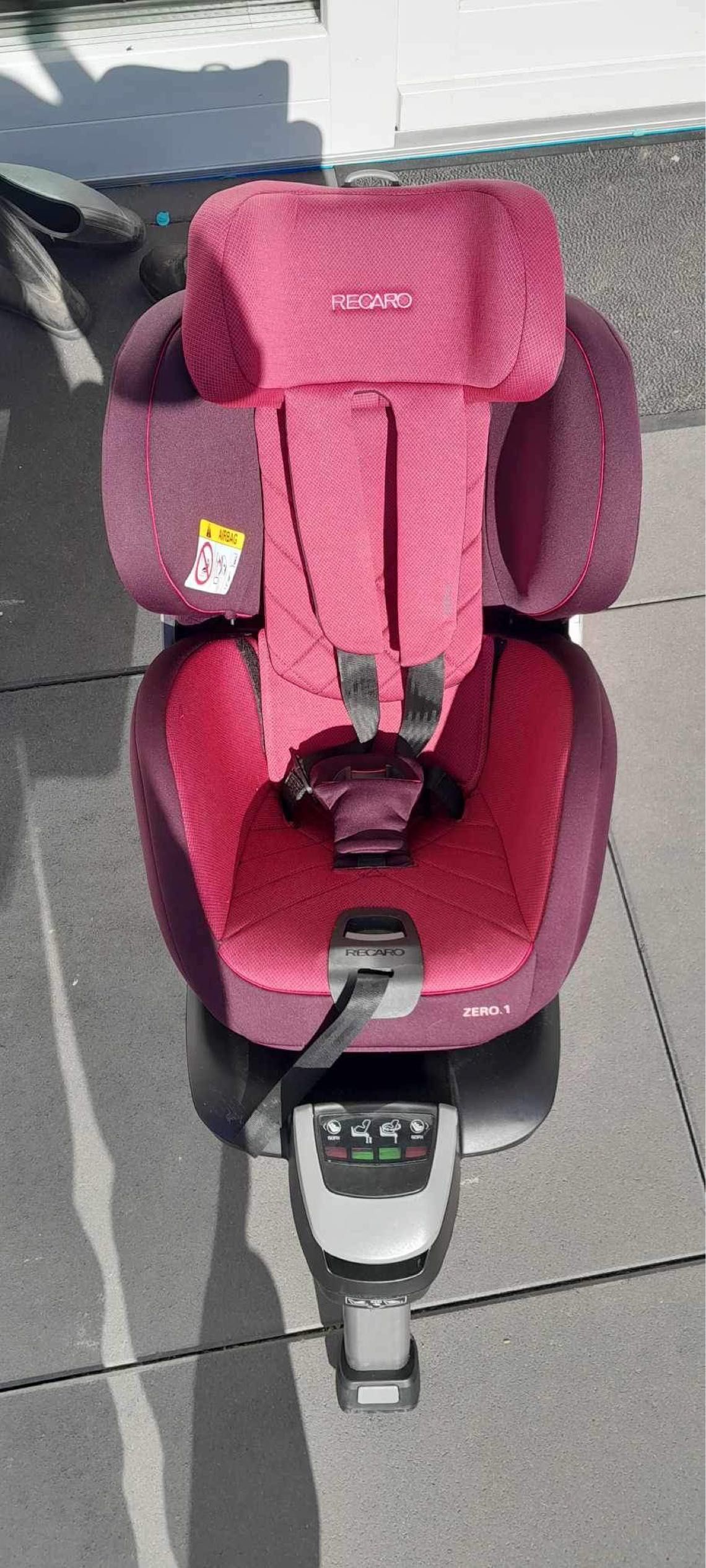 Fotelik obrotowy 0-18 kg Recaro Zero 1 I safe Power Berry