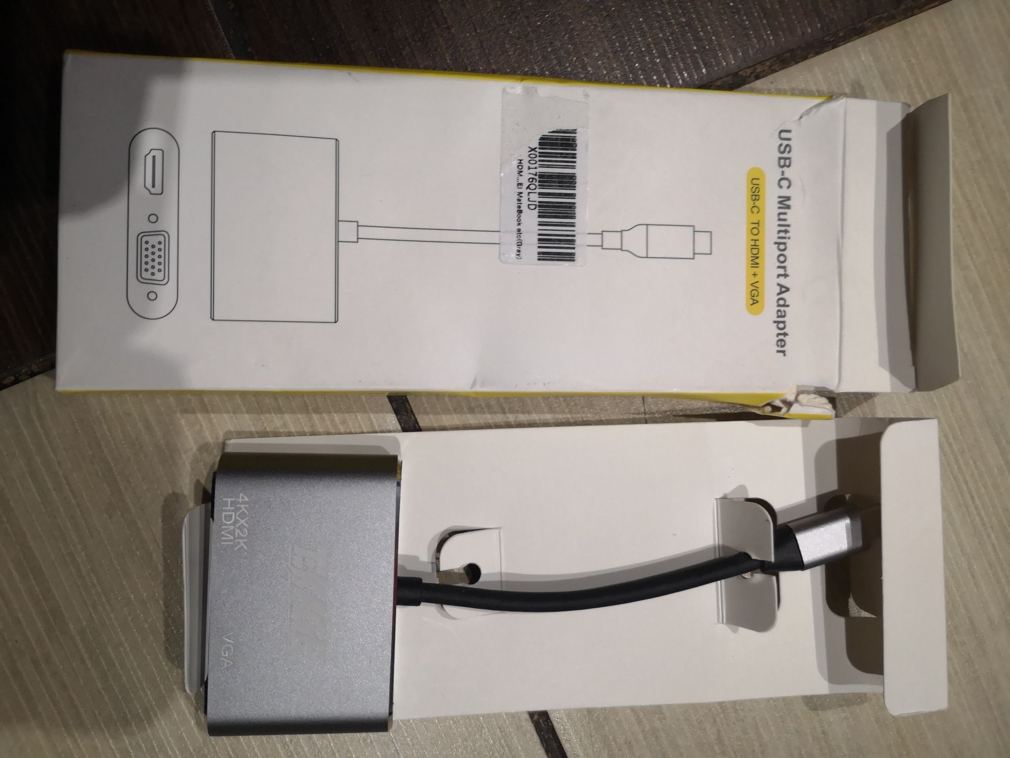 USB 3.1 Typ C na HDMI VGA Przejściówka USB C Thunderbolt 3