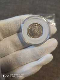 швейцария 1/2 франка 1952 год серебро капсула