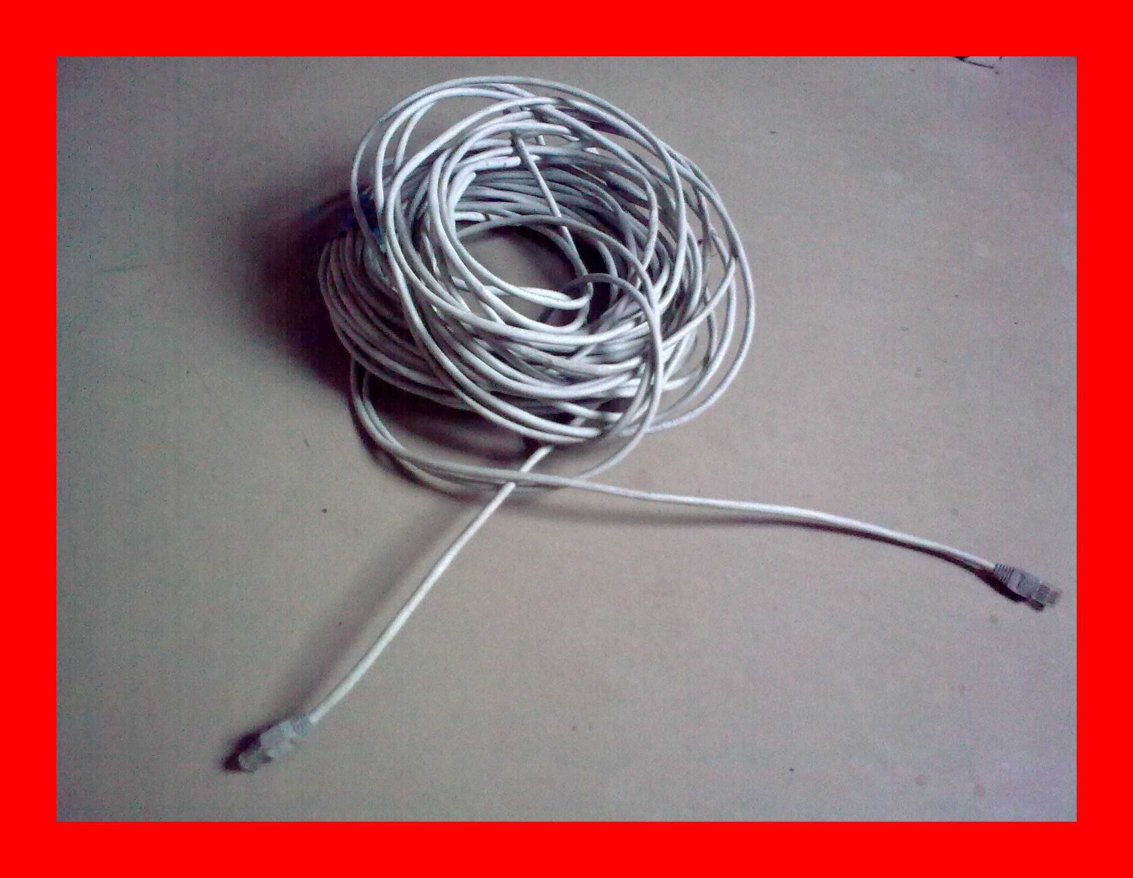 25 метров патч корд RJ45=RJ45 витая пара