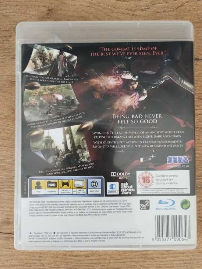 Bayonetta BDB+ płyta lustro komplet AAA Playstation 3 PS 3