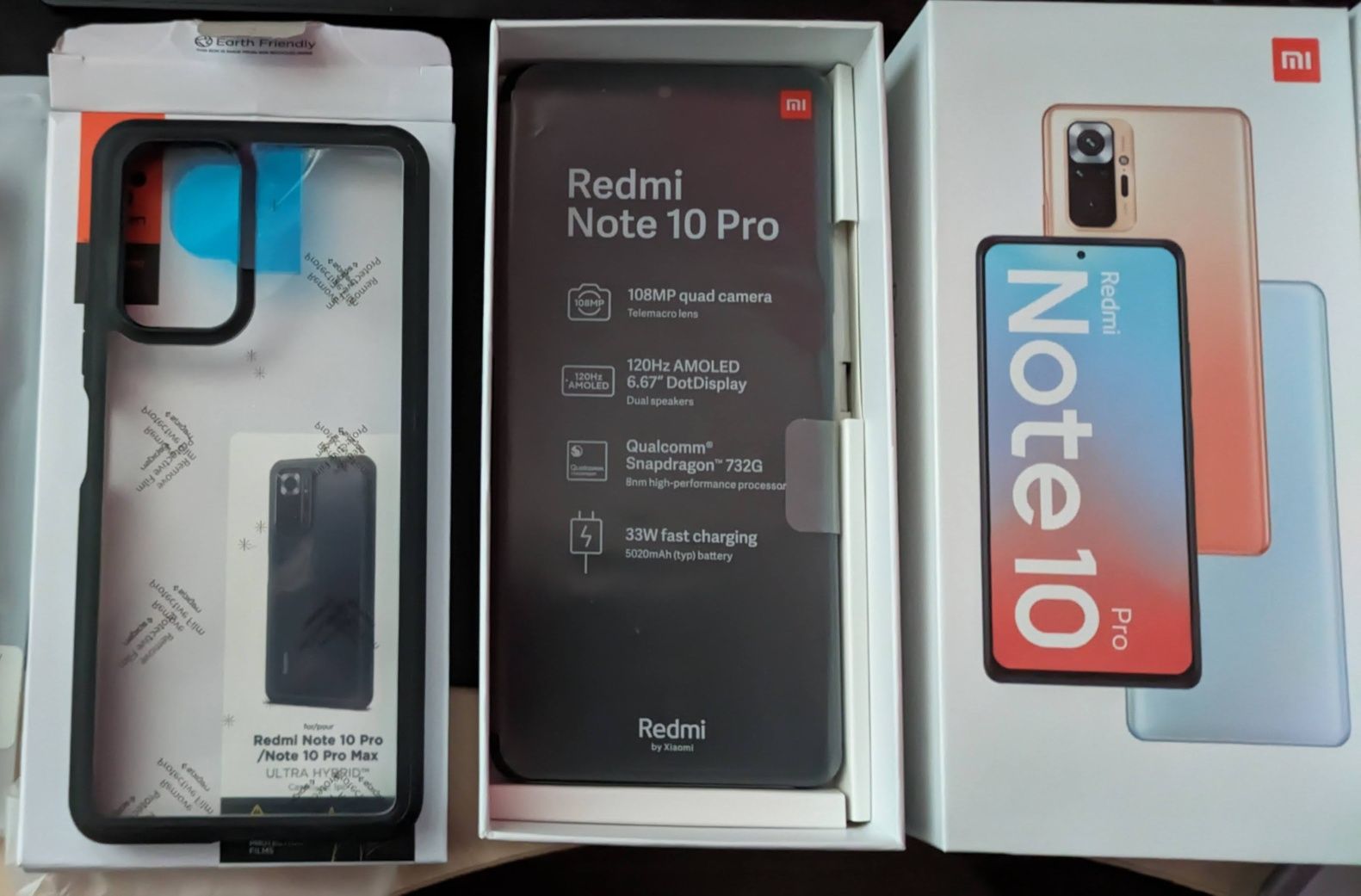 Redmi Note 10 Pro Amoled 120Hz Câmara 100Mp