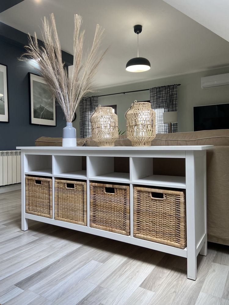 Konsola ława ikea hemnes wraz z koszami