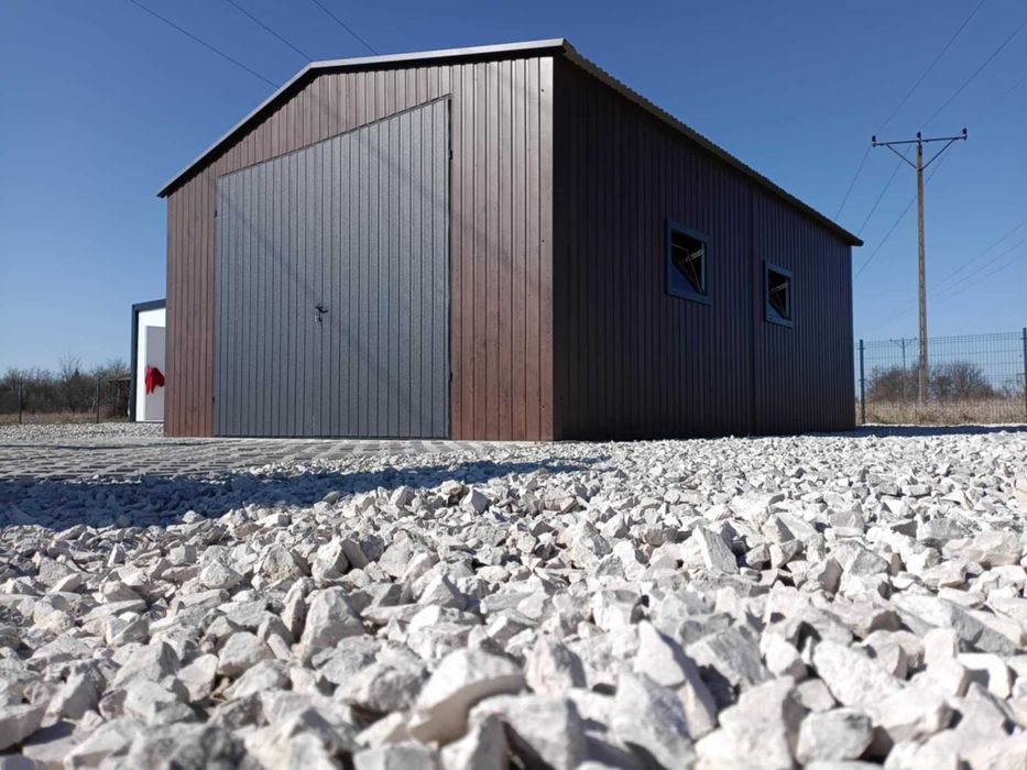 Garaż blaszany 5x7 drewnopodobny, garaże 4x6,5x6,6x6,7x6 z profili,