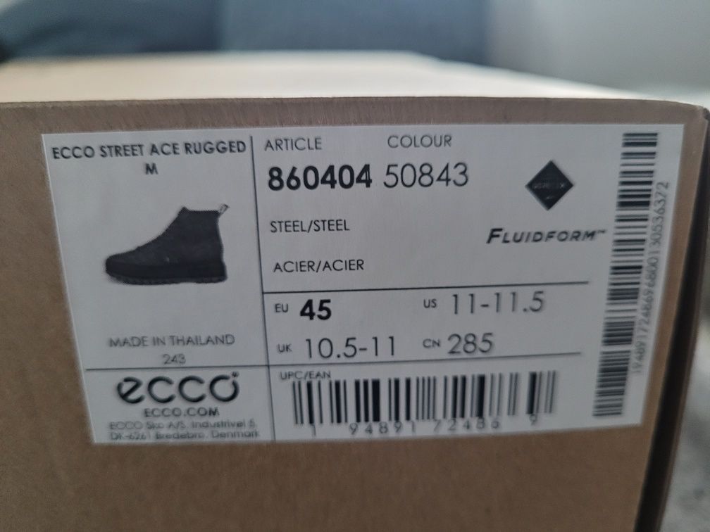 Ecco street ace rugged Gore-Tex 45eu nowe