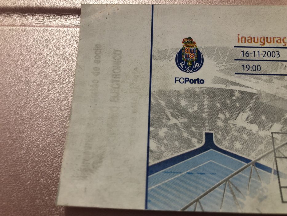 Bilhete inauguração Estádio do Dragão