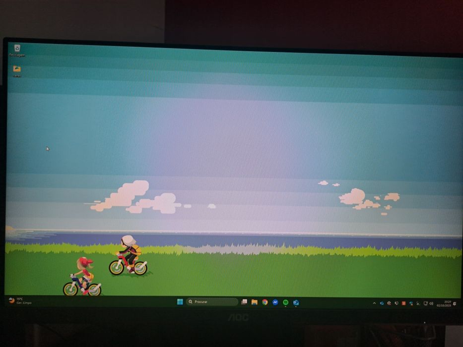 2 Monitores Gaming AOC 24G2U 144Hz + Suporte