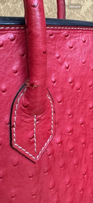 Сумка Біркін страус шкіра