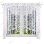 Elegancka firana 180x400 z markizety z gipiurą