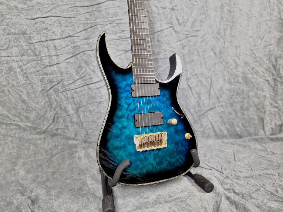 Ibanez RGIX27FEQM Sapphire Blue Sunburst - piękna siódemka, EMG!