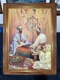Quadro Said Ahmady - “Tauli” óleo sobre tela - 69x99 - Muito bom estado