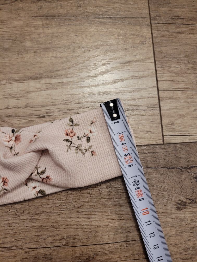 Nowa opaska handmade print kwiatowy 1-2 latka