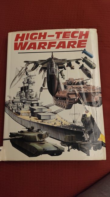 Livro High-Tech Warfare Avião Tanque Navio de Guerra Combate Missel