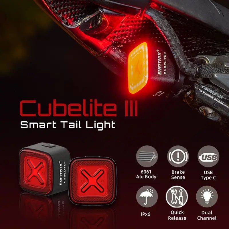 Luz traseira inteligente para bicicleta Cube Light III