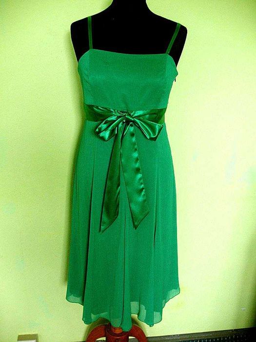 Sukienka - Midi - szyfon- 42 XL biust 96 cm
